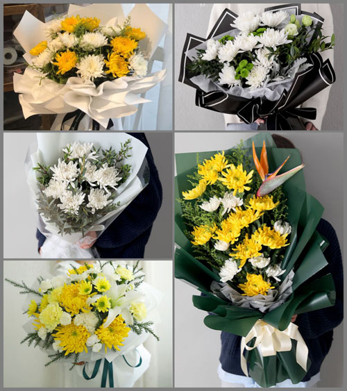 贵州六盘水盘县石桥镇鱼塘村白事花束代送